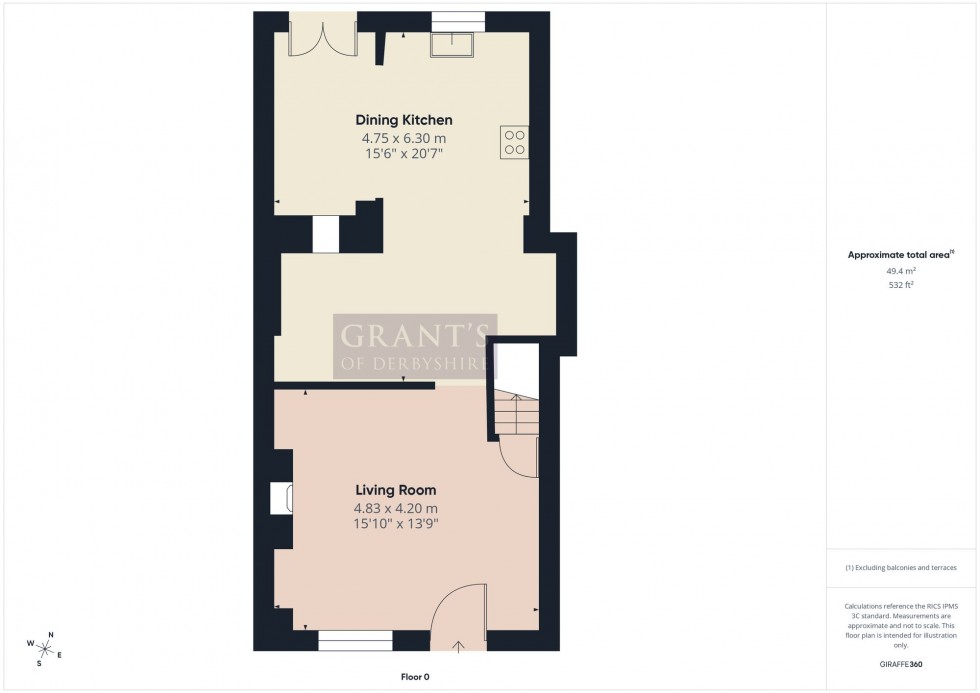 Floorplan for Ember Lane, Bonsall, DE4