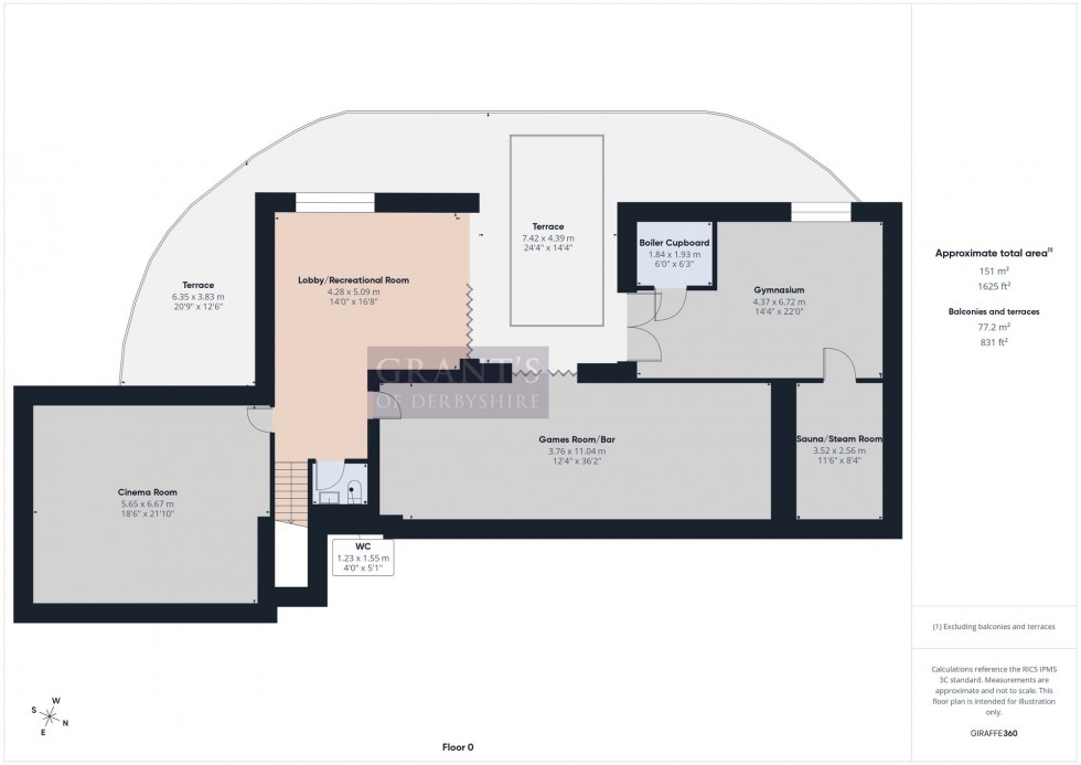 Floorplan for Burnett Lane, Matlock, DE4