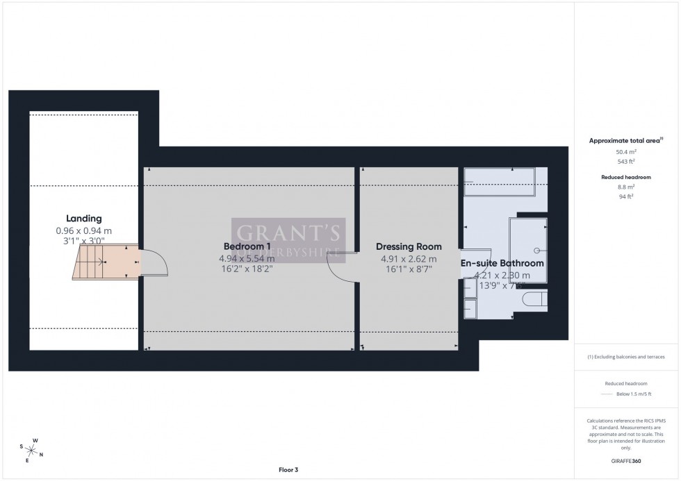 Floorplan for Burnett Lane, Matlock, DE4