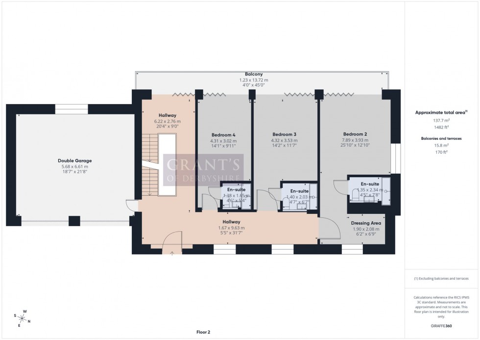 Floorplan for Burnett Lane, Matlock, DE4