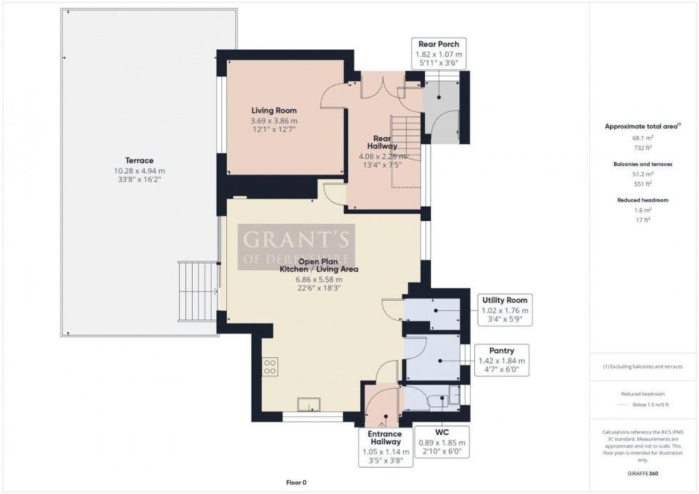 Floorplan for Rutland Street, Matlock, DE4