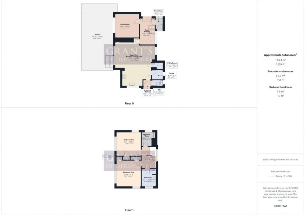 Floorplan for Rutland Street, Matlock, DE4