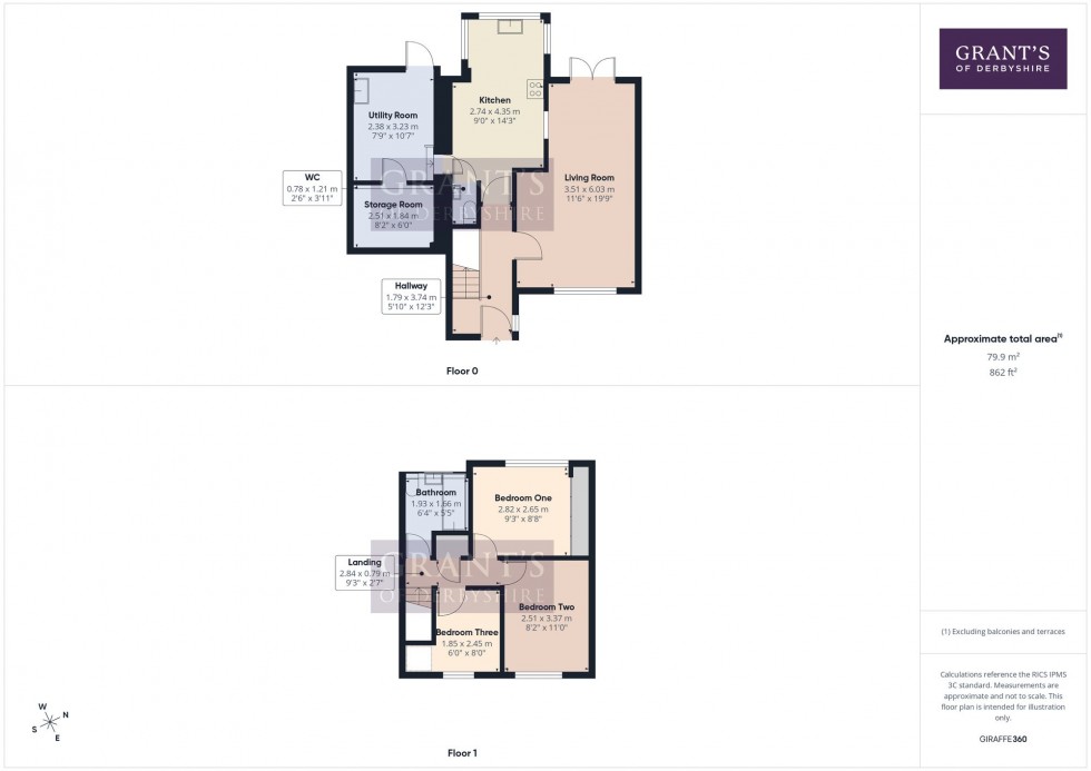 Floorplan for Highfield Drive, Matlock, DE4