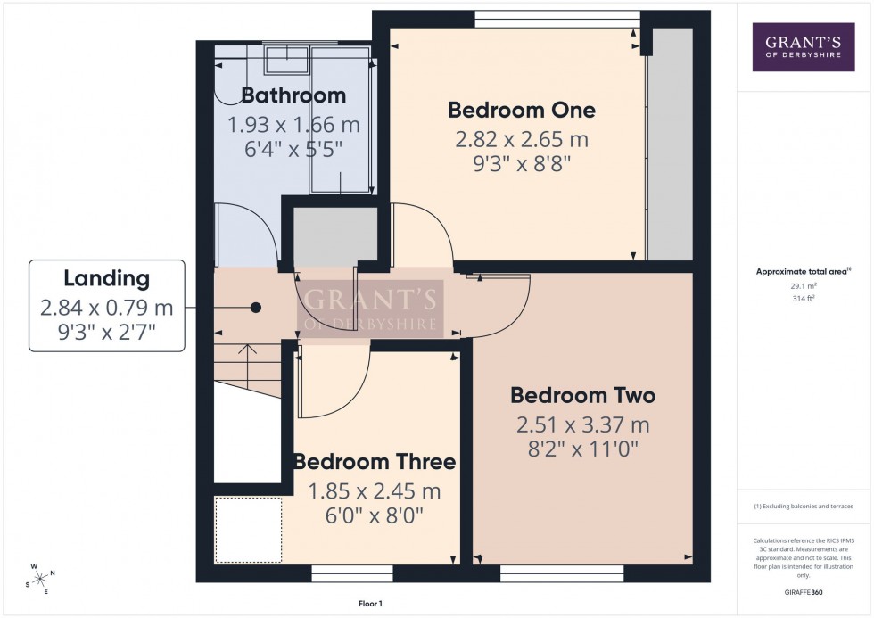 Floorplan for Highfield Drive, Matlock, DE4