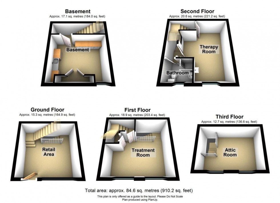 Floorplan for Market Place, Wirksworth, DE4