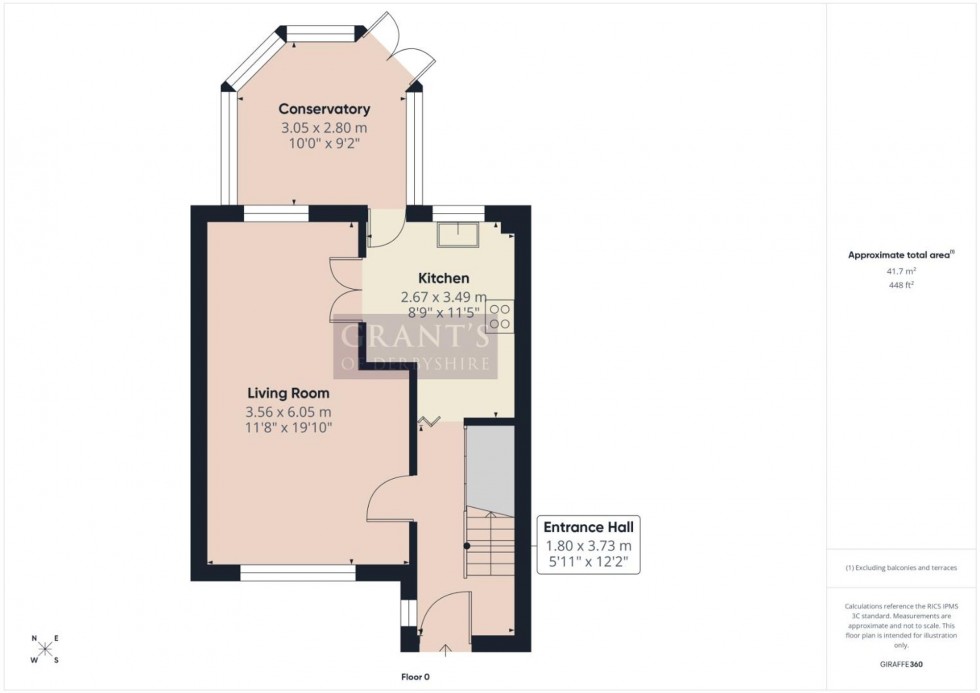 Floorplan for Hawleys Close, Matlock, DE4