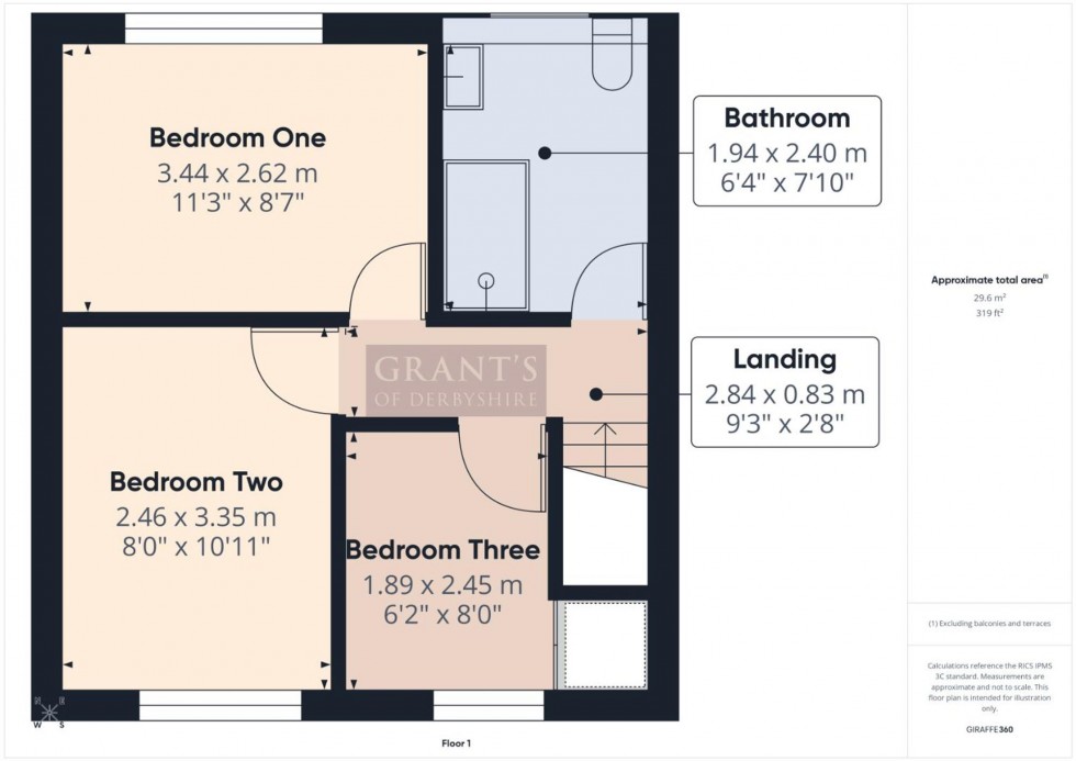 Floorplan for Hawleys Close, Matlock, DE4