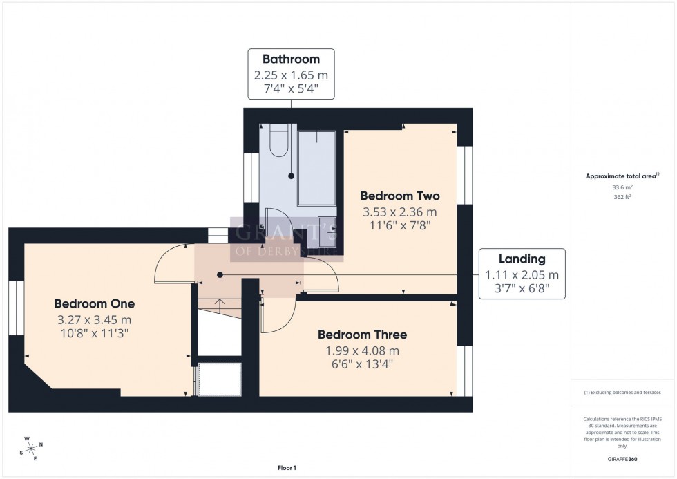 Floorplan for Long Row, Belper, DE56
