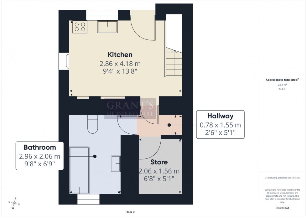 Floorplan for North End, Wirksworth, DE4