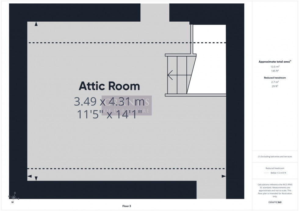 Floorplan for North End, Wirksworth, DE4