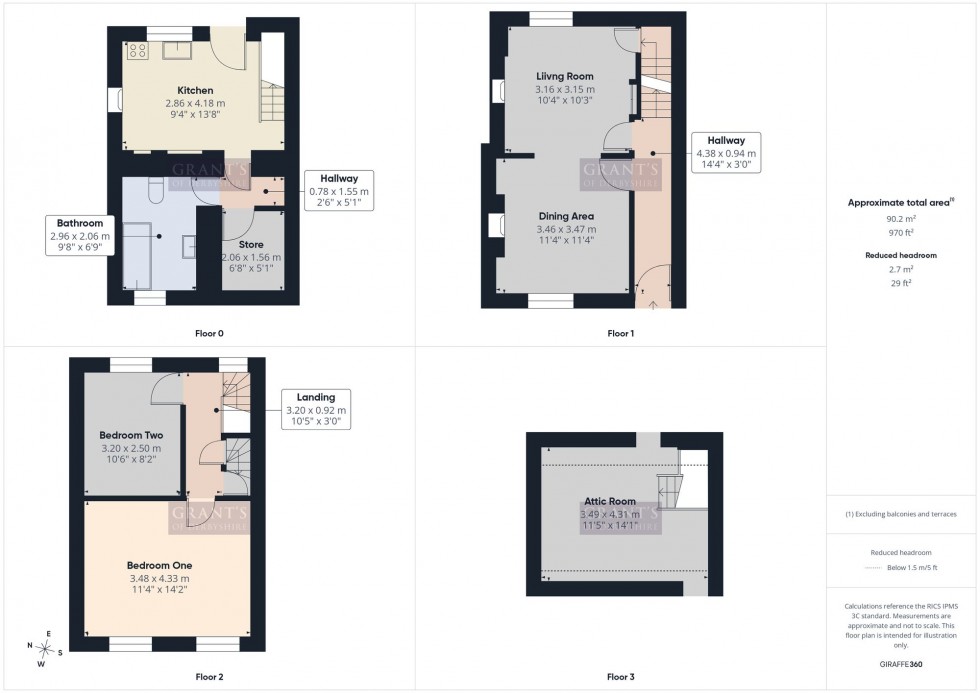 Floorplan for North End, Wirksworth, DE4