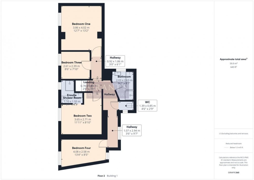 Floorplan for Upperwood, Matlock Bath, DE4