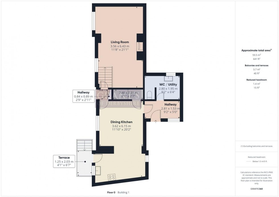 Floorplan for Upperwood, Matlock Bath, DE4