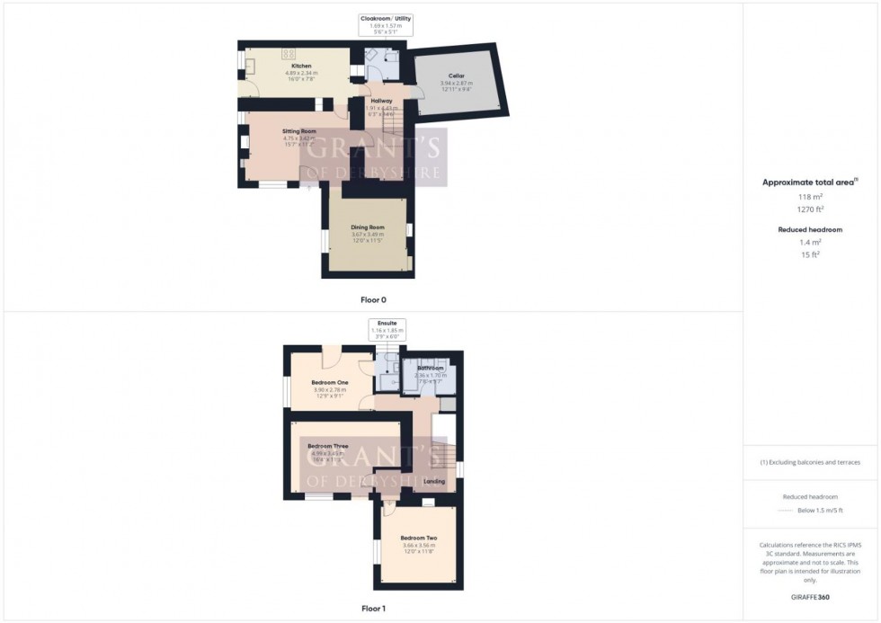 Floorplan for The Lanes, Bolehill, DE4