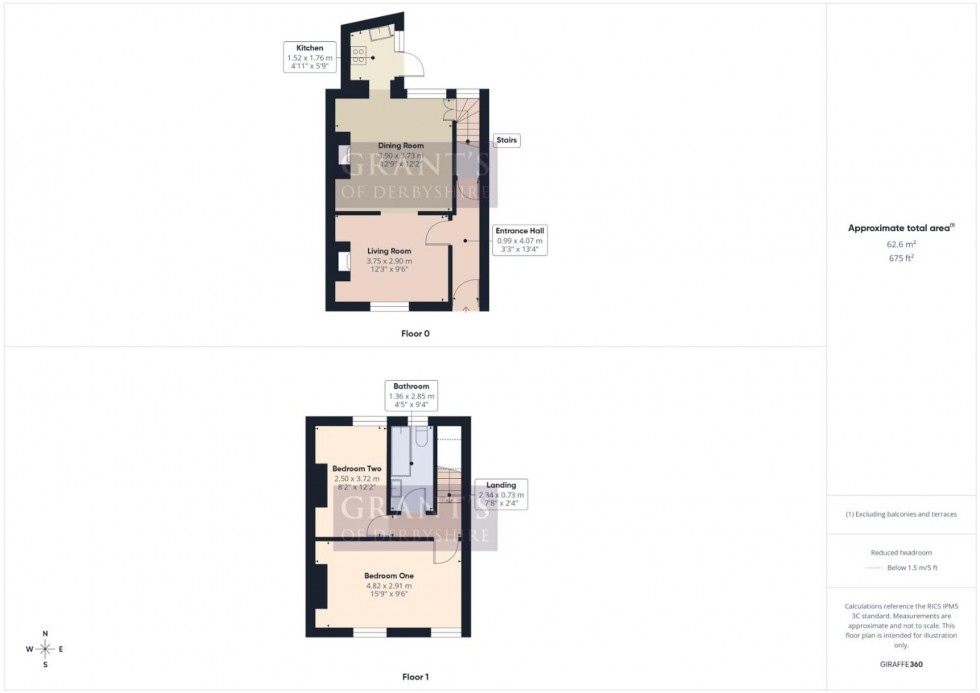 Floorplan for Brunswood Road, Matlock Bath, DE4