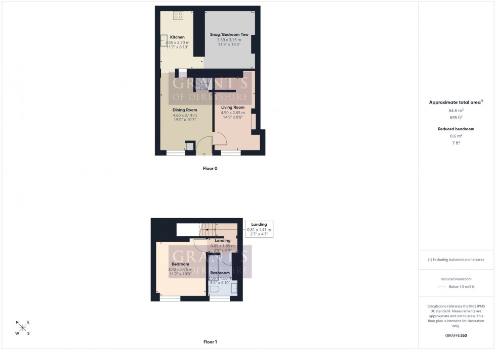 Floorplan for Smedley Street East, & 92 Bank Road, DE4