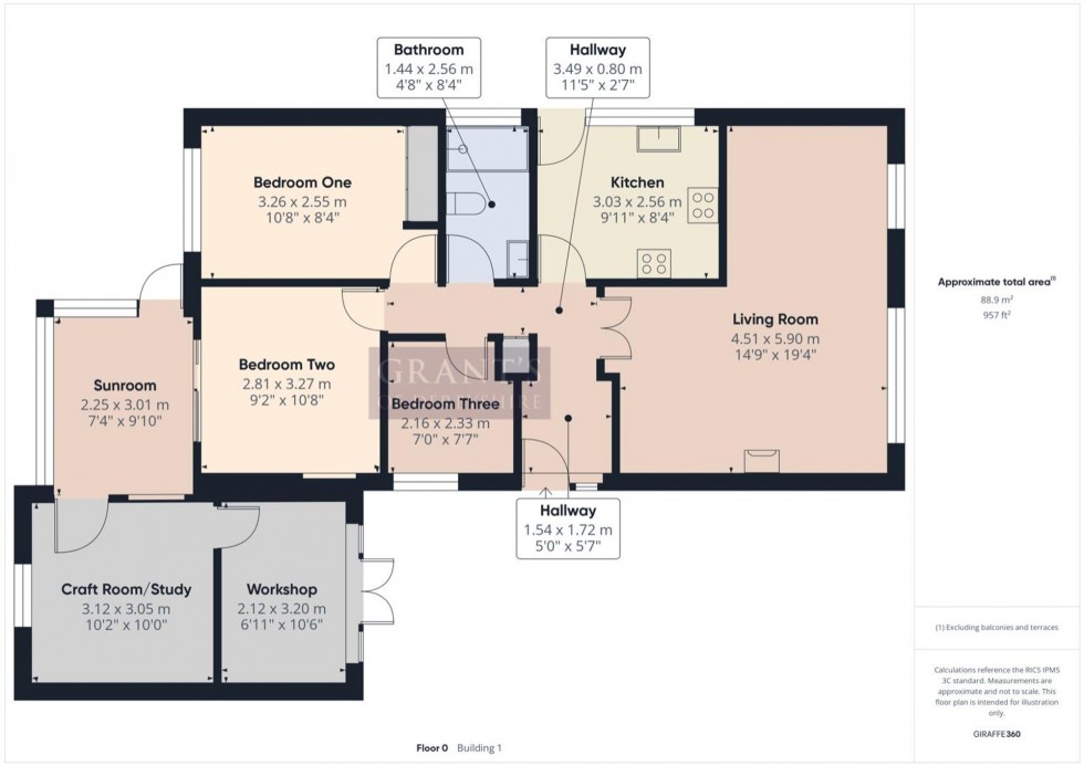 Floorplan for Yokecliffe Crescent, Wirksworth, DE4