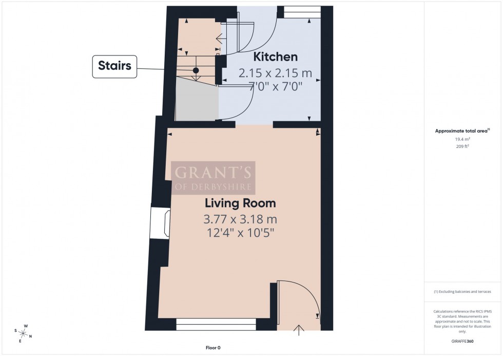 Floorplan for North End, Wirksworth, DE4