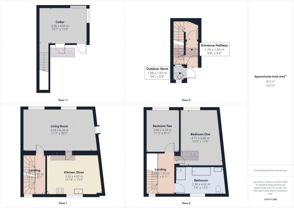 Floorplan for Church Walk, Wirksworth, DE4