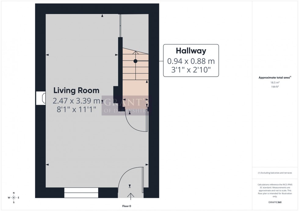 Floorplan for Nelson Close, Middleton, DE4