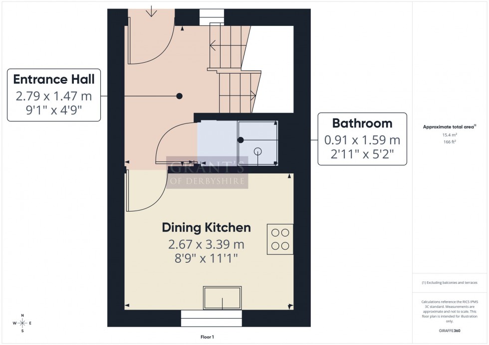 Floorplan for Nelson Close, Middleton, DE4