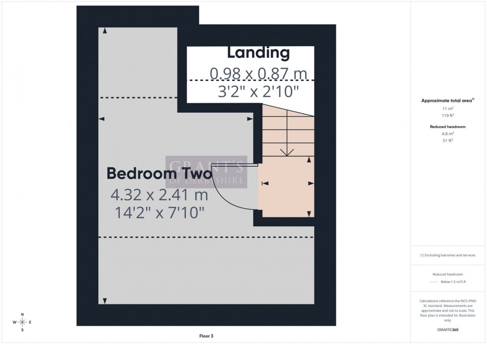 Floorplan for Nelson Close, Middleton, DE4