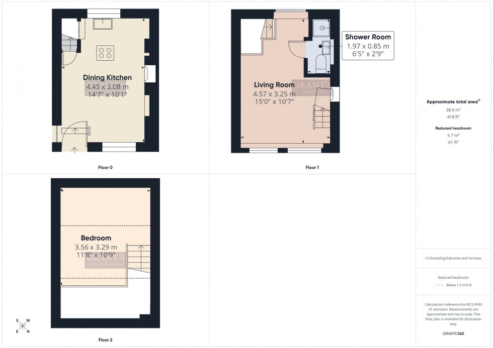 Floorplan for The Dale, Wirksworth, DE4