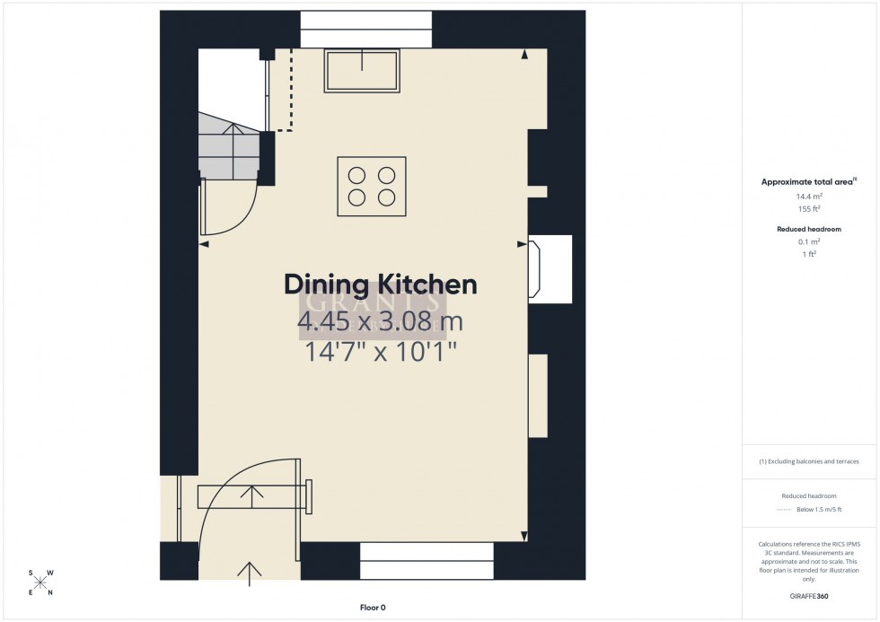 Floorplan for The Dale, Wirksworth, DE4