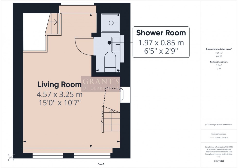 Floorplan for The Dale, Wirksworth, DE4