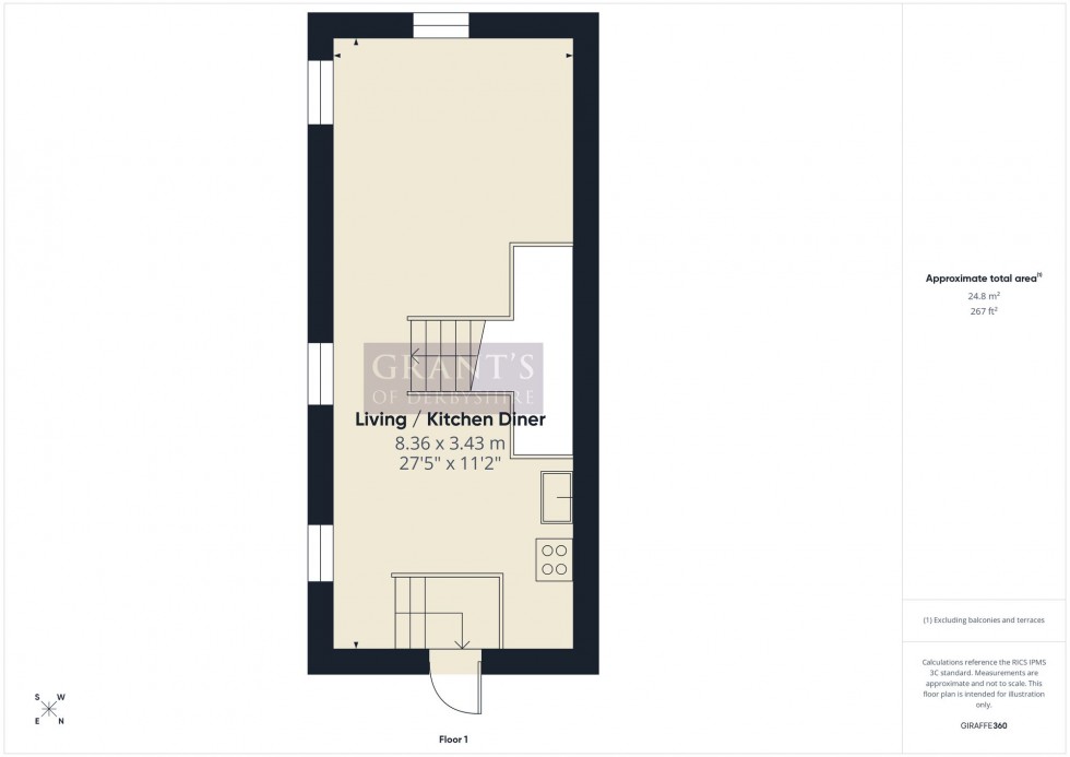 Floorplan for Greenhill, Wirksworth, DE4