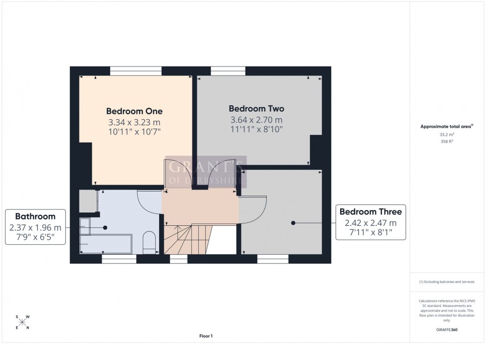 Floorplan for Gorsey Bank, Wirksworth, DE4