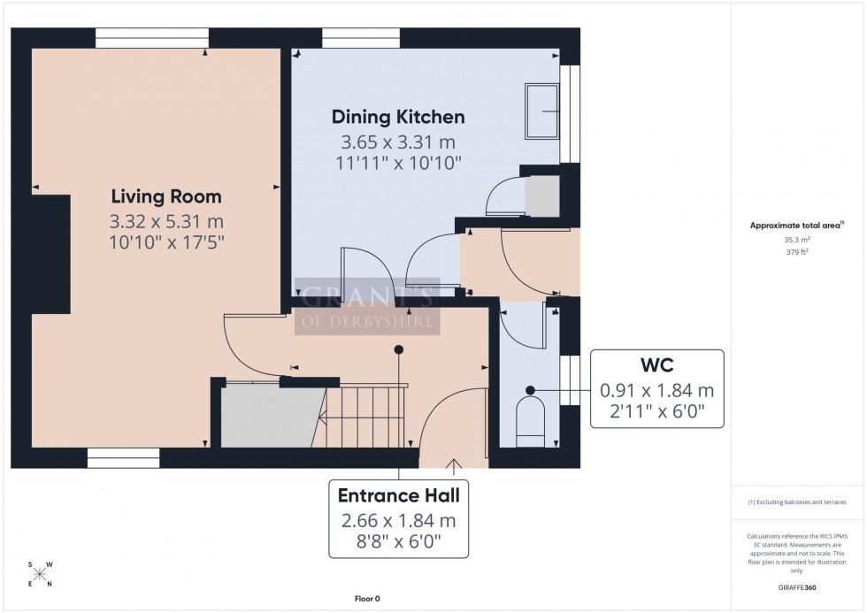 Floorplan for Gorsey Bank, Wirksworth, DE4
