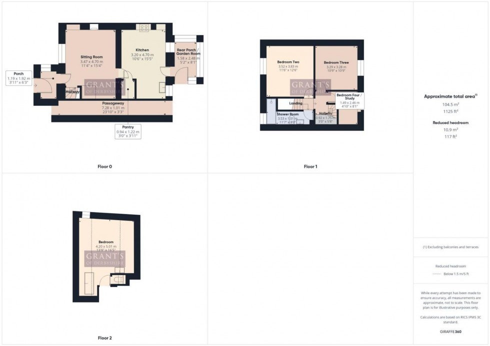 Floorplan for The Miers, Birchover, DE4