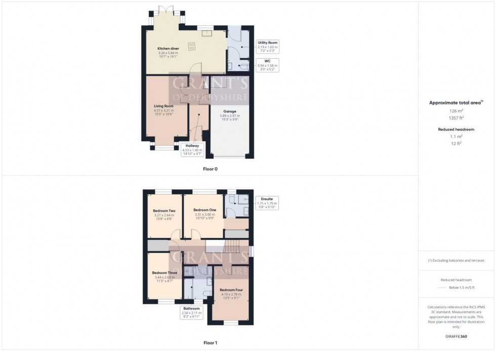 Floorplan for Old Stone Lane, Matlock, DE4