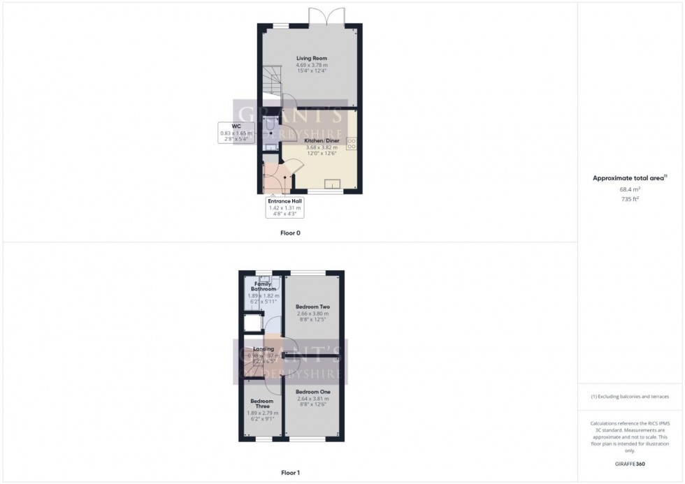 Floorplan for Thatchers Croft, Matlock, DE4