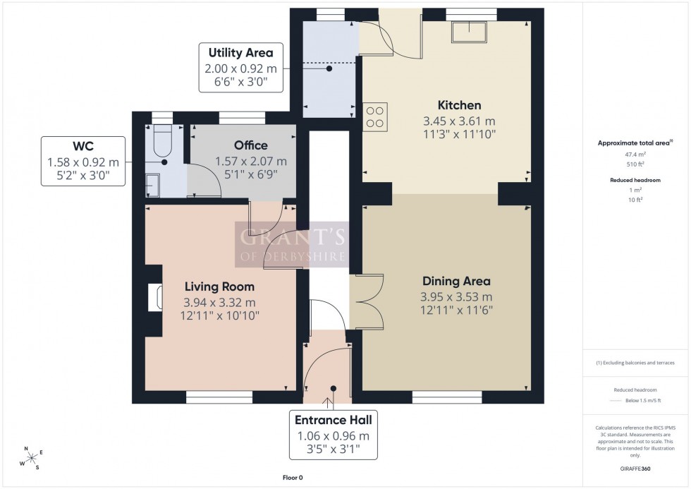 Floorplan for Smedley Street, Matlock, DE4