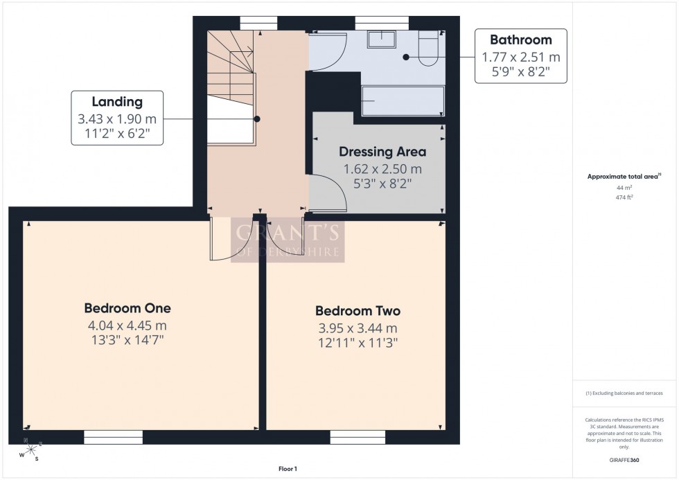 Floorplan for Smedley Street, Matlock, DE4