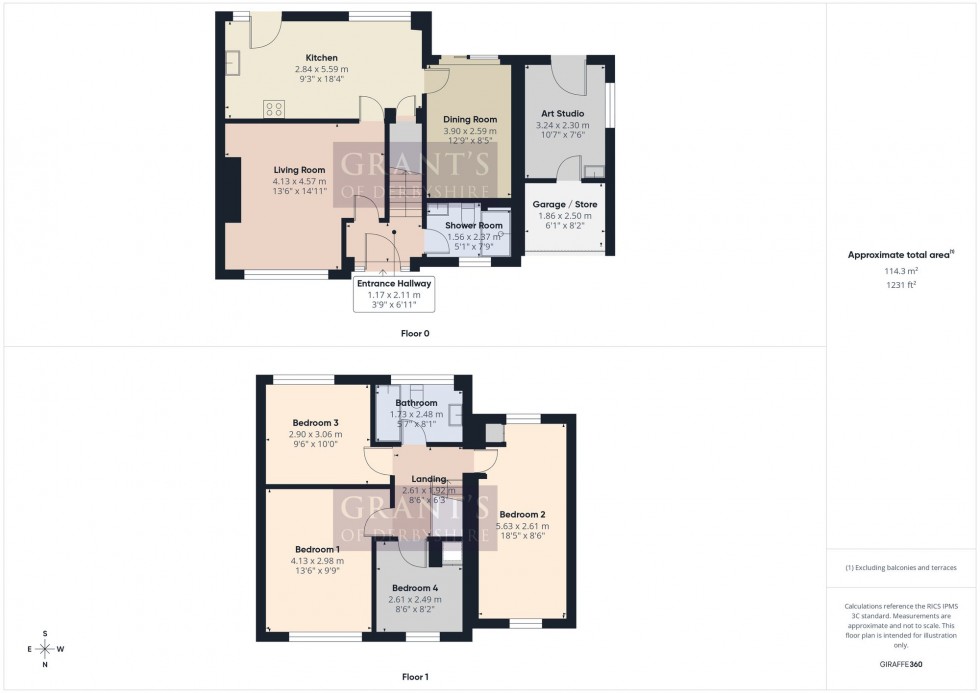 Floorplan for Wyvern Close, Matlock, DE4