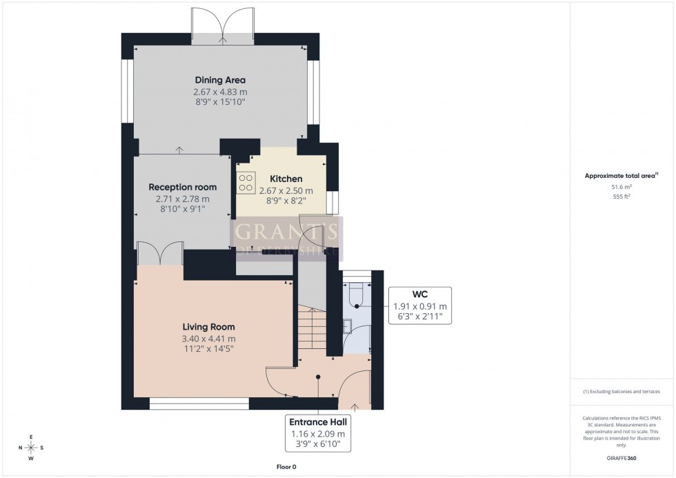 Floorplan for Chapel Lane, Middleton, DE4