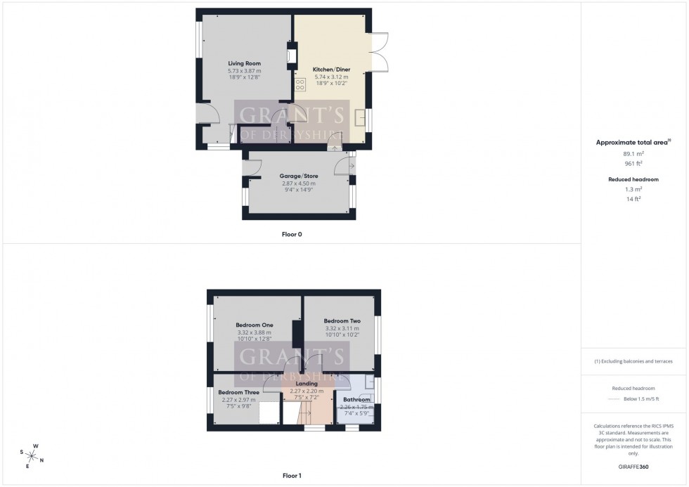 Floorplan for Bournebrook Avenue, Wirksworth, DE4