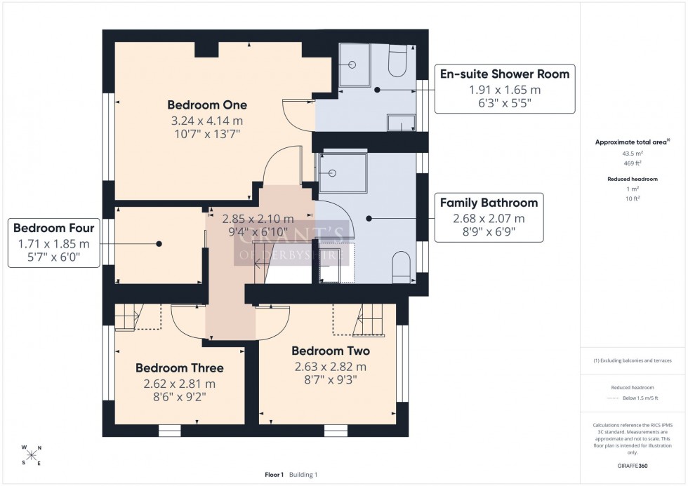 Floorplan for Darley House Estate, Hackney, DE4