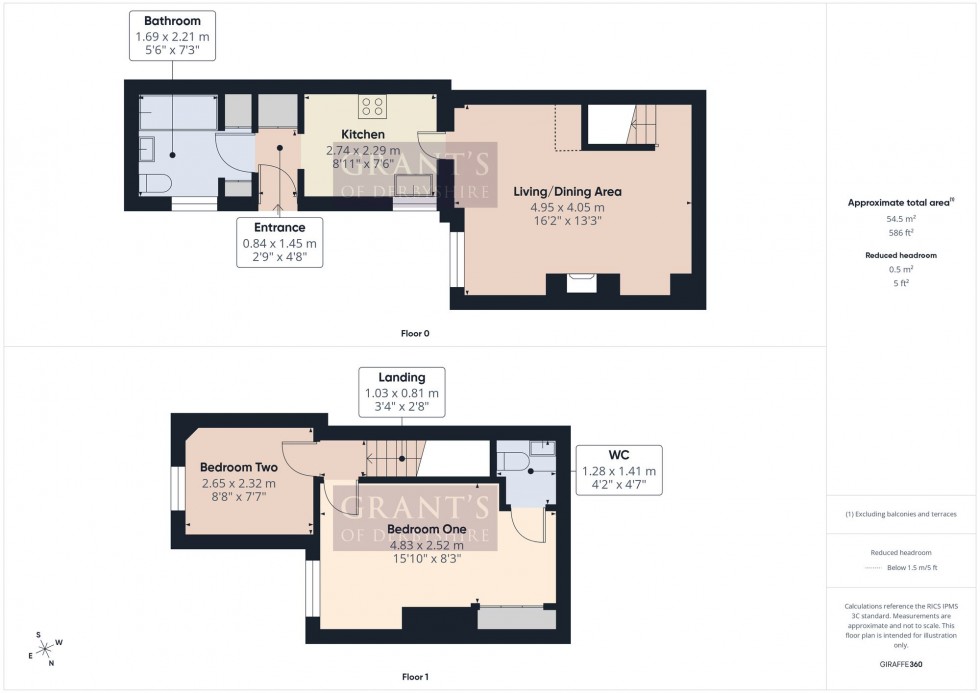 Floorplan for New Street, Matlock, DE4