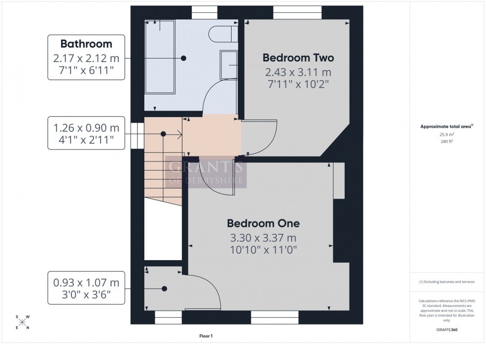 Floorplan for The Cliff, Tansley, DE4