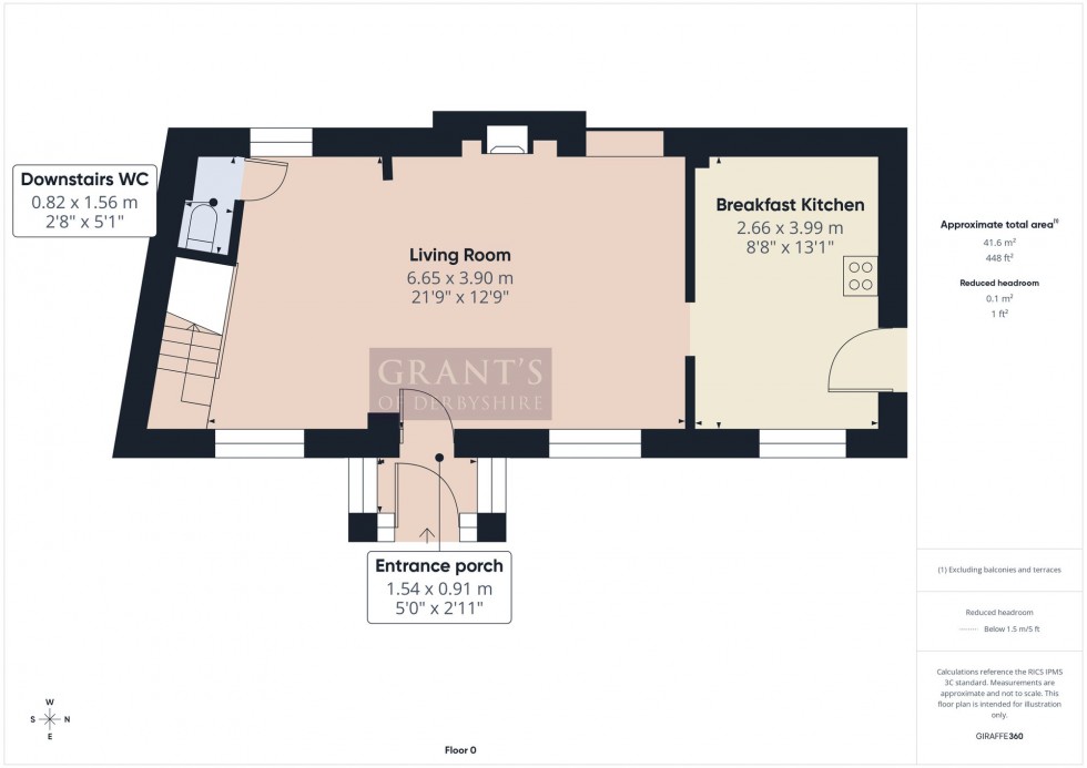 Floorplan for Brunswood Road, Matlock Bath, DE4