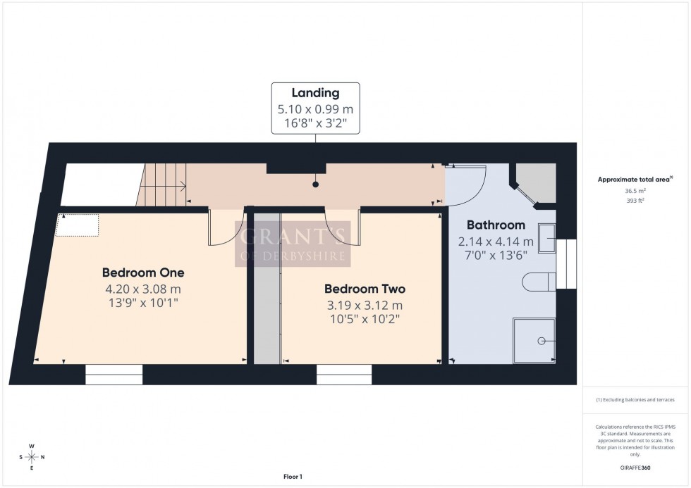 Floorplan for Brunswood Road, Matlock Bath, DE4