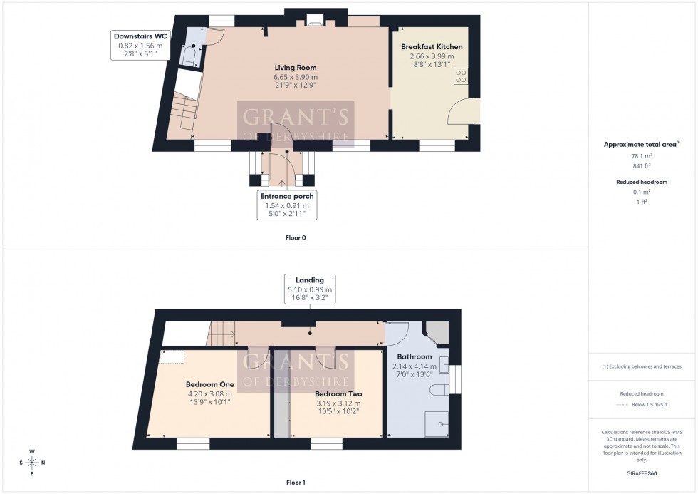 Floorplan for Brunswood Road, Matlock Bath, DE4