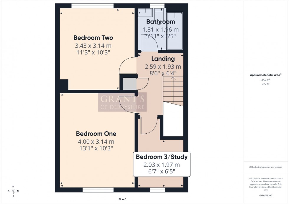 Floorplan for Annies Close, Birchover, DE4