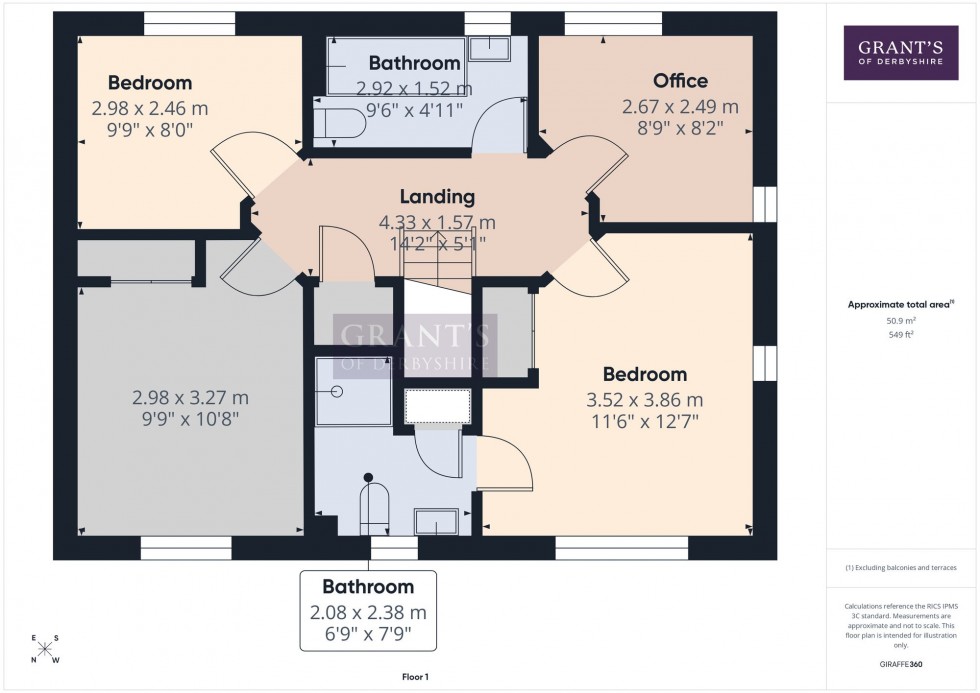 Floorplan for Morledge, Matlock, DE4