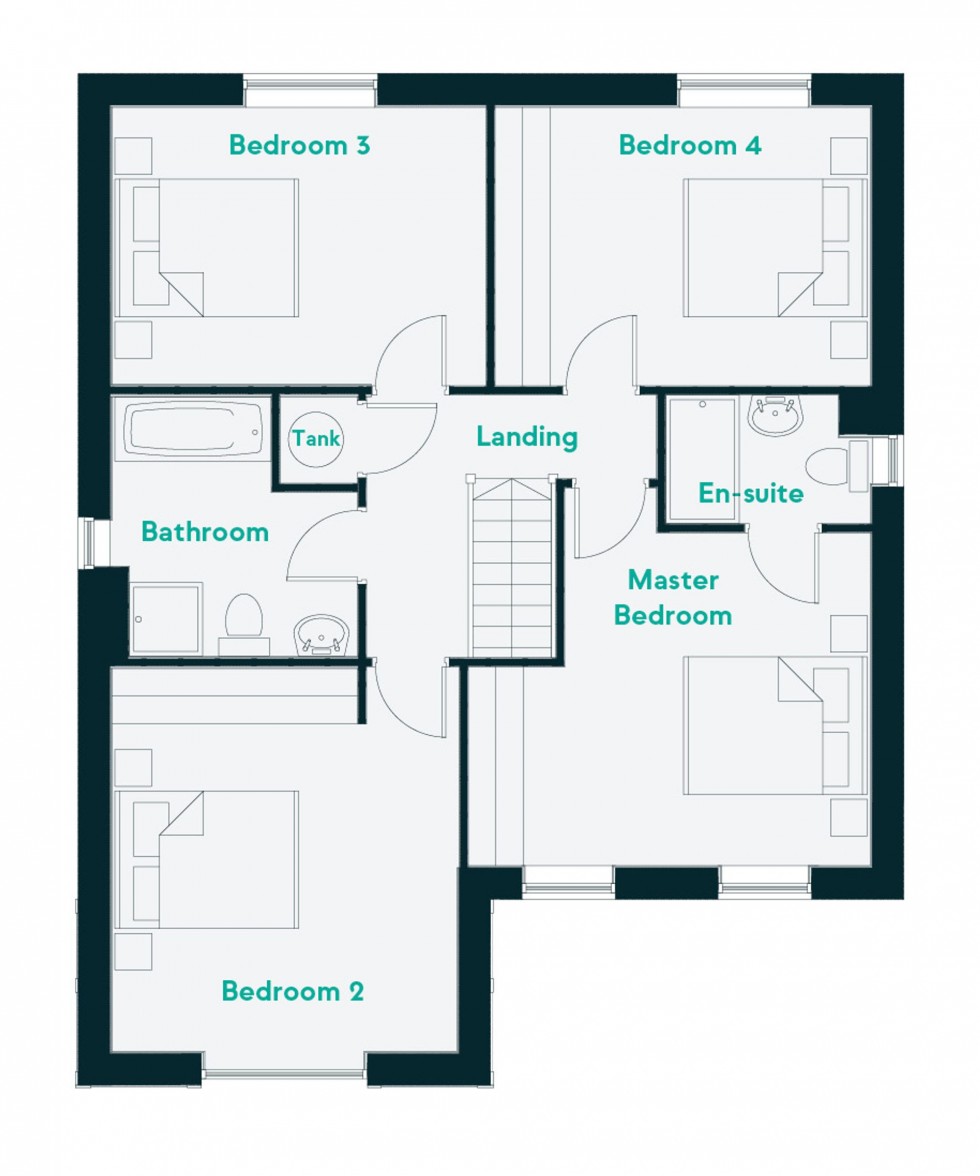 Floorplan for Summer Lane, Wirksworth, DE4