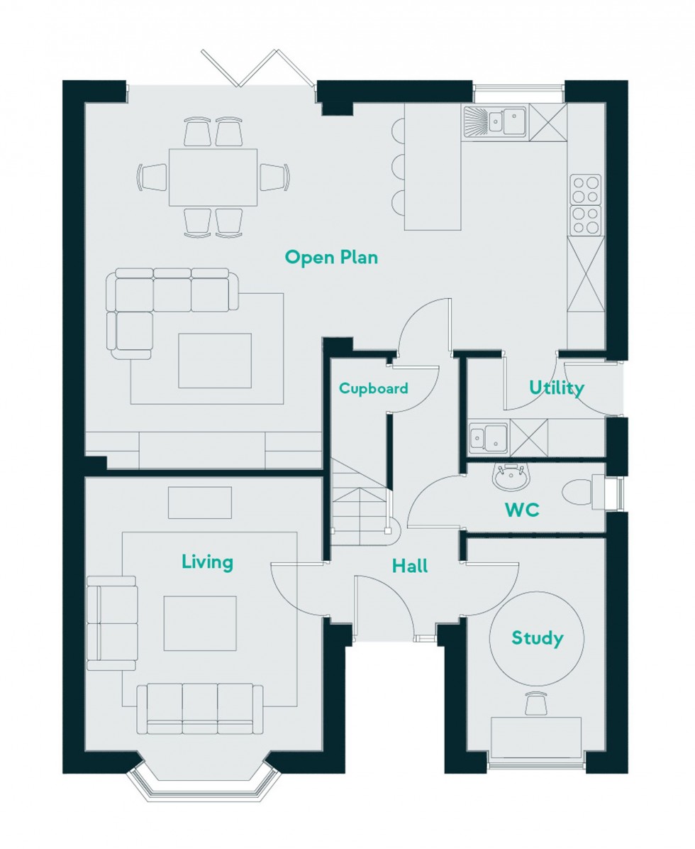Floorplan for Summer Lane, Wirksworth, DE4